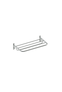 Toalheiro RACK ALÇA MÃO FRANCESA GAMA 50CM