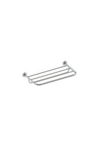 Toalheiro RACK ALÇA GAMA 50CM