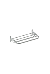 Toalheiro RACK COM MÃO FRACESA ALÇA 60CM OMICRON